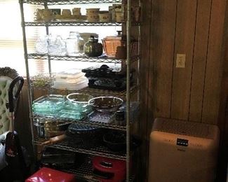 Cookware, bakeware, Haier Heater, small heaters, cook tops, pyrex, pitchers, etc.