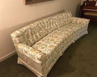 Barister's East Point, GA. Curved Back Vintage Sofa