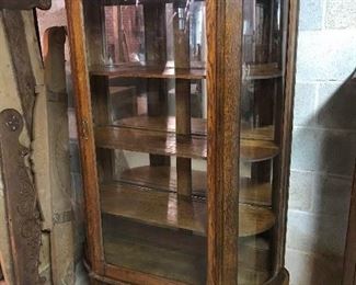 Oak Curio Cabinet