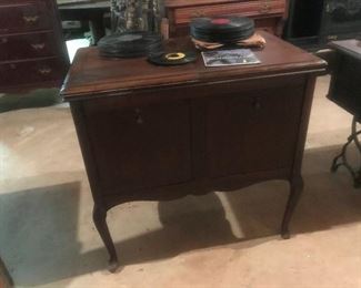 Old Record player cabinet.