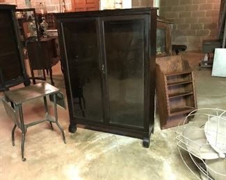Old display cabinet needs shelving