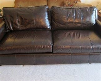 CENTURY ESSENTIALS LEATHER SOFA