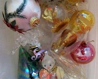 HAND BLOWN CHRISTMAS ORNAMENTS