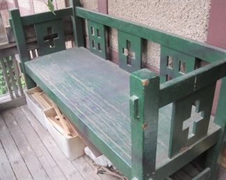 Arts and Crafts Bench.