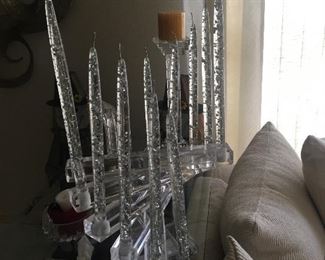 Lucite Candelabra 