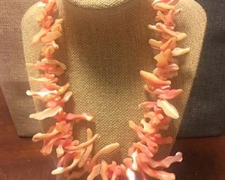 Pink Coral High-End Designer Necklace