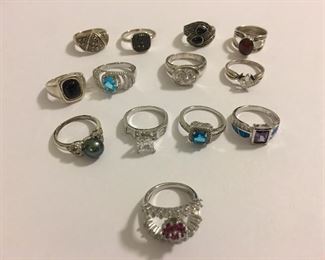 Fabulous Collection Modern Sterling Silver Cocktail Rings - our client LOVED her rings!