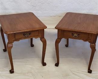 Pair of Oak End Tables
