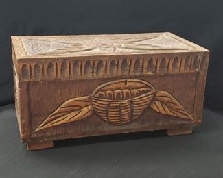 Tramp Art Wooden Box
