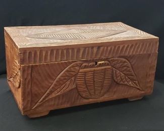 Tramp Art Wooden Box
