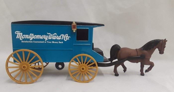 Montgomery Ward Die Cast Carriage Coin Bank
