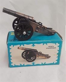 Die Cast Cannon Pencil Sharpener
