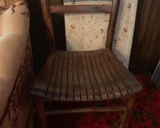 #8	odd slate seat dining chair  2@ $30 ea	 $60.00 
