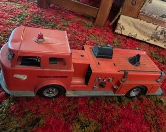 #17	Havolin motor oil 1960 metal texaco fire chief fire truck 	 $65.00 
