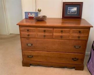 #31	4 drawer maple dresser 42x18x30	 $75.00 
