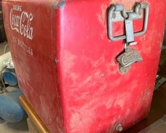 #65	coke metal cooler 	 $200.00 
