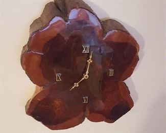 Hand-made cedar wall clocks (two to choose from)