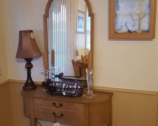 Mahogany hall dresser/mirror