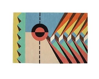 Raju Peddada 100% New Zealand wool rug, hand tufted and hand knotted in India