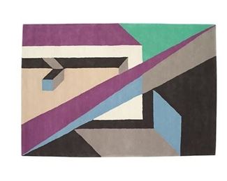 Raju Peddada 100% New Zealand wool rug, hand tufted and hand knotted in India