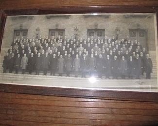Jan. 14, 1922 Thirty-ninth Cathedral Class A. & A.S. Rite, 32nd degree photo with names of members on back of photo.