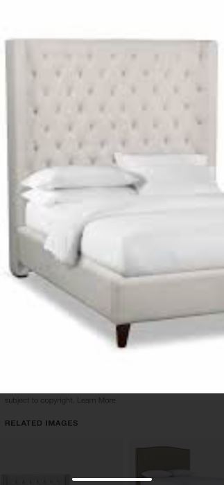 Queen upholstered bed