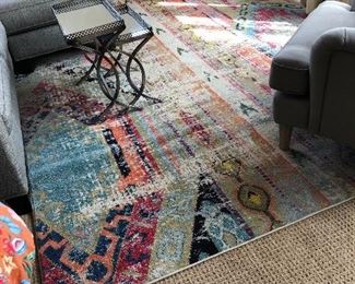 ANOTHER VIEW OF BOHO DISTRESSED RUG