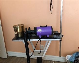 PROFESSIONAL PET GROOMING STATION WITH ALL THE EXTRAS 