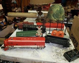 1954-55 Texas Special F3 Lionel train with many accessories