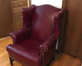 Red Leather easy chair