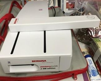 Bernina embroidery  Attachment with hoops, book and base