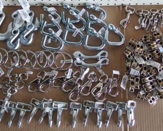 Brass Pulleys, Hooks and Snaps