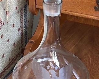 Etched decanter