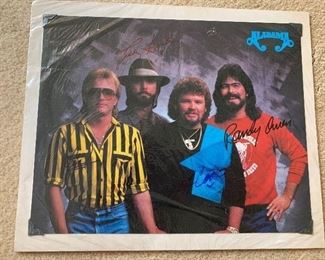 Autographed Alabama band photo 