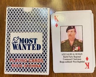 Like new 50 Most Wanted playing cards