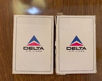 Vintage - Chicago and San Francisco Delta Air Lines playing cards - back side