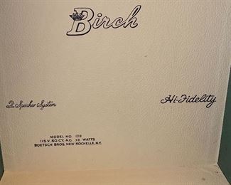 Vintage Birch Hi-Fidelity record  player