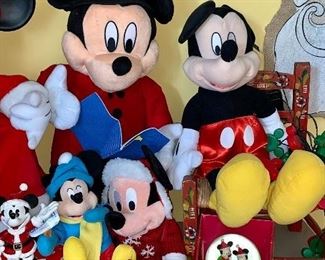 Large to small Micky Mouse Christmas items