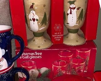 New Christmas mugs and glasses 