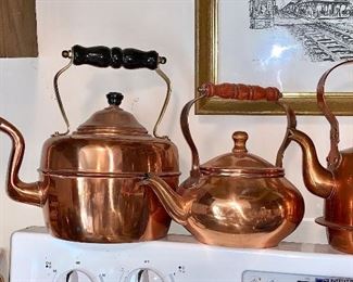 Copper Tea Pots