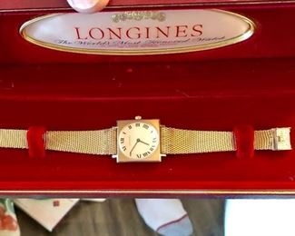 NEW BOX NEVER WORN 10K Gold Filled perfect condition running LONGINES WATCH PURCHASED IN RUROPE 1970