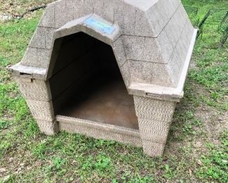 Used but still useful dog house for medium dog. 