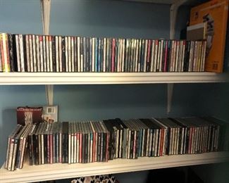 Extensive CD library - jazz, classical, pop. 