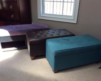 Three ottomans - choose your color.