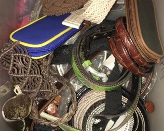 Tote of belts