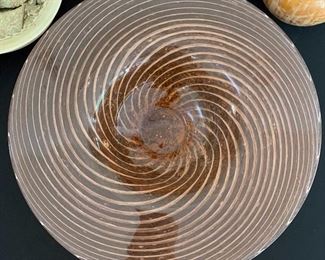 Art Glass Swirl Bowl	