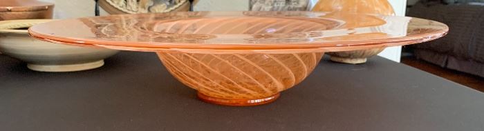 Art Glass Swirl Bowl	