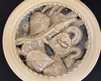 David Henderson Ceramic Reptile Dish Snake/Toad Lizard SMALL	 
