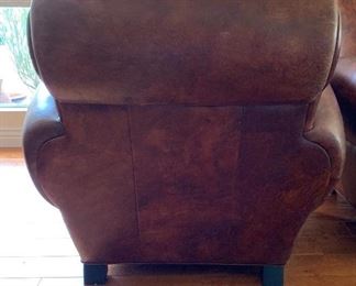 Leather Parisian Club Chair #1	35x37x38in	HxWxD
