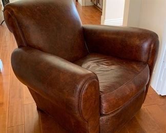 Leather Parisian Club Chair #2	35x37x38in	HxWxD